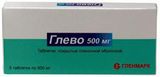 Глево таблетки п/о плен. 500мг 5шт Глево таблетки п/о плен. 500мг 5шт