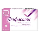 Дюфастон таблетки, покрытые пленочной оболочкой 10мг 28шт Дюфастон таблетки, покрытые пленочной оболочкой 10мг 28шт
