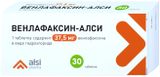 Венлафаксин-АЛСИ таблетки 37,5мг 30шт Венлафаксин-АЛСИ таблетки 37,5мг 30шт