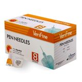 Иглы для инсулиновых шприц-ручек стерильные Verifine 0,30х8мм 30G 100шт
