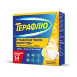 ТераФлю вкус лимона порошок для приг. раствора для приема внутрь пак. 325мг+10мг+20мг+50мг 14шт ТераФлю вкус лимона порошок для приг. раствора для приема внутрь пак. 325мг+10мг+20мг+50мг 14шт