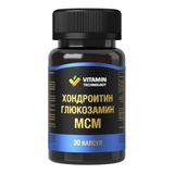 Хондроитин+Глюкозамин+МСМ капсулы 1000мг 30шт Хондроитин+Глюкозамин+МСМ капсулы 1000мг 30шт