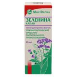 Зеленина капли для приема внутрь 25мл Зеленина капли для приема внутрь 25мл