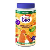 Чай детский фруктовый сухой гранулированный быстрорастворимый с 6 мес. Leo Kids Леовит банка 200г