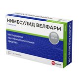 Нимесулид Велфарм таблетки 100мг 20шт Нимесулид Велфарм таблетки 100мг 20шт