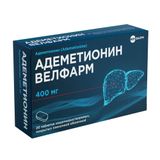 Адеметионин Велфарм таблетки кишечнорастворимые п/о плен. 400мг 20шт Адеметионин Велфарм таблетки кишечнорастворимые п/о плен. 400мг 20шт
