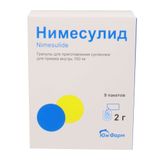 Нимесулид гранулы для приг. суспензии для приема внутрь пак. 100мг 2г 9шт Нимесулид гранулы для приг. суспензии для приема внутрь пак. 100мг 2г 9шт