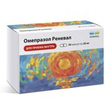 Омепразол Реневал капсулы кишечнорастворимые 20мг 30шт Омепразол Реневал капсулы кишечнорастворимые 20мг 30шт