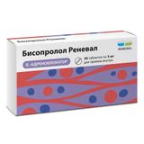Бисопролол Реневал таблетки п/о плен. 5мг 30шт Бисопролол Реневал таблетки п/о плен. 5мг 30шт