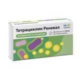 Тетрациклин Реневал таблетки п/о плен. 100мг 20шт Тетрациклин Реневал таблетки п/о плен. 100мг 20шт