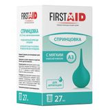 Спринцовка А3 с мягким наконечником First Aid/Ферстэйд 27мл Спринцовка А3 с мягким наконечником First Aid/Ферстэйд 27мл