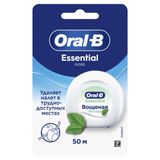 Нить-флосс вощеная мятная Essential Oral-B/Орал-би 50м