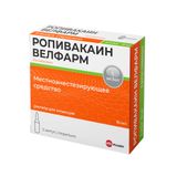 Ропивакаин Велфарм раствор для инъекций 5мг/мл 10мл 5шт Ропивакаин Велфарм раствор для инъекций 5мг/мл 10мл 5шт