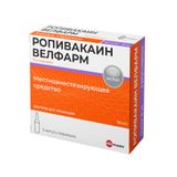 Ропивакаин Велфарм раствор для инъекций 7,5мг/мл 10мл 5шт Ропивакаин Велфарм раствор для инъекций 7,5мг/мл 10мл 5шт