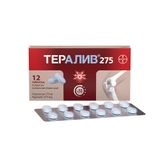 Тералив 275 таблетки п/о плен. 275мг 12шт Тералив 275 таблетки п/о плен. 275мг 12шт