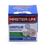 Лейкопластырь медицинский фиксирующий на полимерной основе Мастер Юни Unifilm 5см х 500см Лейкопластырь медицинский фиксирующий на полимерной основе Мастер Юни Unifilm 5см х 500см