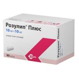 Розулип Плюс капсулы 10мг+10мг 90шт Розулип Плюс капсулы 10мг+10мг 90шт