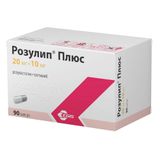 Розулип Плюс капсулы 20мг+10мг 90шт Розулип Плюс капсулы 20мг+10мг 90шт