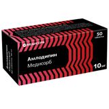Амлодипин Медисорб таблетки 10мг 50шт Амлодипин Медисорб таблетки 10мг 50шт
