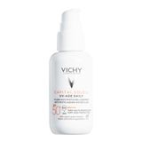 Vichy Capital Soleil UV-Age Daily Невесомый солнцезащитный крем-флюид для лица с пептидами и ниацинамидом против признаков фотостарения, SPF 50+, 40 мл Vichy Capital Soleil UV-Age Daily Невесомый солнцезащитный крем-флюид для лица с пептидами и ниацинамидом против признаков фотостарения, SPF 50+, 40 мл