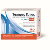 Телпрес Плюс таблетки 12,5мг+40мг 28шт