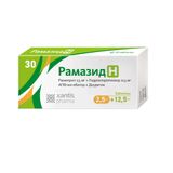 Рамазид Н таблетки 2,5мг+12,5мг 30шт Рамазид Н таблетки 2,5мг+12,5мг 30шт