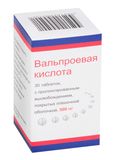 Вальпроевая кислота таблетки с пролонг. высвобожд. п/о плен. 500мг 30шт