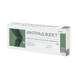 Интраджект раствор для в/суст введ. шприц с иглой 2,5% 3мл Интраджект раствор для в/суст введ. шприц с иглой 2,5% 3мл