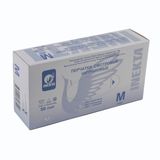 Перчатки нитриловые неопудренные текстурированные на пальцах нестерильные голубые Inekta 50пар р.M