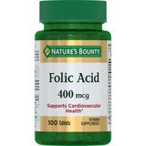 Фолиевая кислота Nature's Bounty/Нэйчес баунти таблетки 400мкг 100шт Фолиевая кислота Nature's Bounty/Нэйчес баунти таблетки 400мкг 100шт