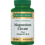 Цитрат магния с витамином В6 Nature's Bounty/Нэйчес баунти таблетки 1515мг 60шт Цитрат магния с витамином В6 Nature's Bounty/Нэйчес баунти таблетки 1515мг 60шт