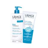 Набор Eau Thermale Uriage/Урьяж: Молочко для тела увлажняющее фл. 500мл+Крем очищающий пенящийся туба 200мл