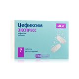 Цефиксим Экспресс таблетки, диспергируемые в полости рта 400мг 7шт Цефиксим Экспресс таблетки, диспергируемые в полости рта 400мг 7шт