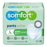 Подгузники для взрослых Normal Active Pants Somfort/Сомфорт 10шт р.L Подгузники для взрослых Normal Active Pants Somfort/Сомфорт 10шт р.L