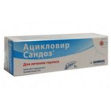 Ацикловир Сандоз крем для наружного применения 5% 5г Ацикловир Сандоз крем для наружного применения 5% 5г