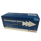 Клопидогрел таблетки п/о плен. 75мг 90шт Клопидогрел таблетки п/о плен. 75мг 90шт