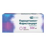 Парацетамол-Фармстандарт таблетки 500мг 30шт Парацетамол-Фармстандарт таблетки 500мг 30шт