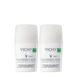 Vichy Шариковый дезодорант-антиперспирант для чувствительной кожи с защитой 48 часов для женщин и мужчин, набор 2х50 мл