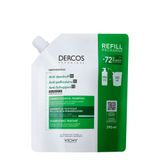 Vichy Dercos Шампунь для волос против перхоти и себореи для жирной кожи головы (сменный блок), 390 мл