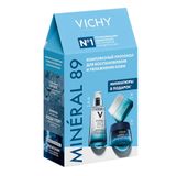 Набор Vichy/Виши: Гель-сыворотка ежедневная Mineral 89 фл. 50мл+Крем интенсивно увлажняющий 72ч банка 15мл+Крем ночной туба 3мл Набор Vichy/Виши: Гель-сыворотка ежедневная Mineral 89 фл. 50мл+Крем интенсивно увлажняющий 72ч банка 15мл+Крем ночной туба 3мл