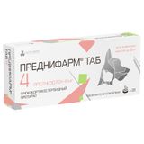 Преднифарм Таб таблетки для приёма внутрь для животных до 8кг 4мг 20шт