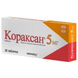 Кораксан таблетки п/о плен. 5мг 56шт Кораксан таблетки п/о плен. 5мг 56шт