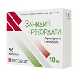 Занидип-Рекордати таблетки п/о плен. 10мг 56шт