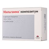 Мильгамма композитум таблетки п/о 100мг+100мг 60шт Мильгамма композитум таблетки п/о 100мг+100мг 60шт