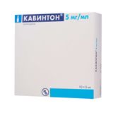 Кавинтон концентрат для приг. раствора для инфузий 5мг/мл 2мл 10шт Кавинтон концентрат для приг. раствора для инфузий 5мг/мл 2мл 10шт