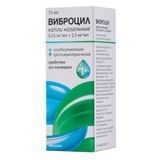Виброцил капли назальные 0,25мг/мл+2,5мг/мл 15мл Виброцил капли назальные 0,25мг/мл+2,5мг/мл 15мл