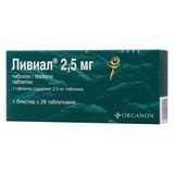 Ливиал таблетки 2,5мг 28шт