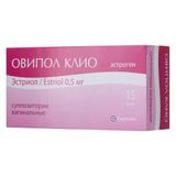 Овипол Клио суппозитории вагинал. 0,5мг 15шт