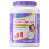 Мультивитамины Беби формула Мишки Эвалар пастилки жевательные 60шт Мультивитамины Беби формула Мишки Эвалар пастилки жевательные 60шт