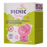 Набор Baby Picnic/Пикник: Электрофумигатор+Жидкость от комаров детская средство инсектицидное фл. 30мл Набор Baby Picnic/Пикник: Электрофумигатор+Жидкость от комаров детская средство инсектицидное фл. 30мл